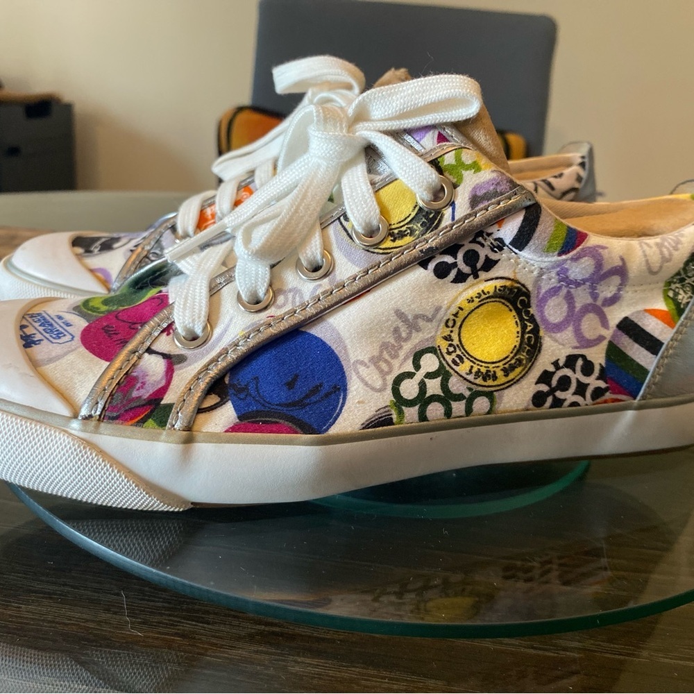 Coach Multicolor Graphic Sneakers - Picture 4 of 5